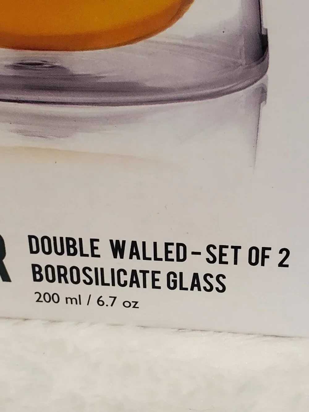 Vahdam Shimmer Double Walled Clear Mugs/Tea Cups Borosilicate Glass Set of 2 NIB